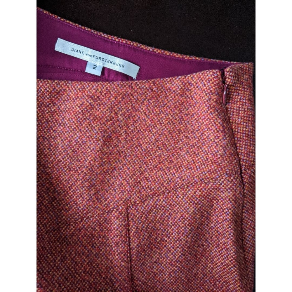 DVF "Collins" Tweed Skirt